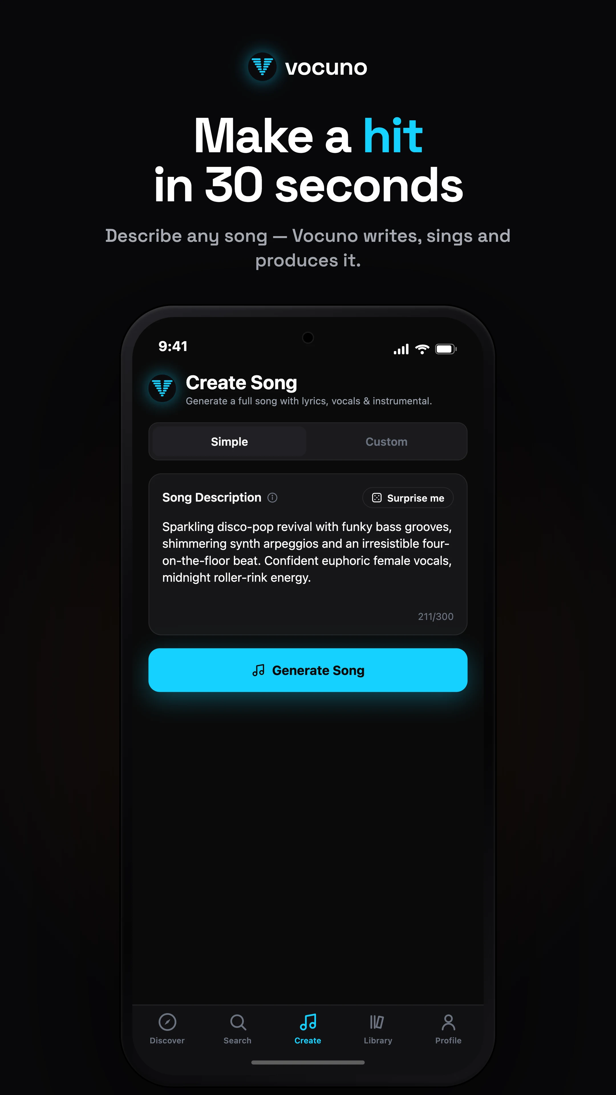 Vocuno: AI Music & Song Maker screenshot