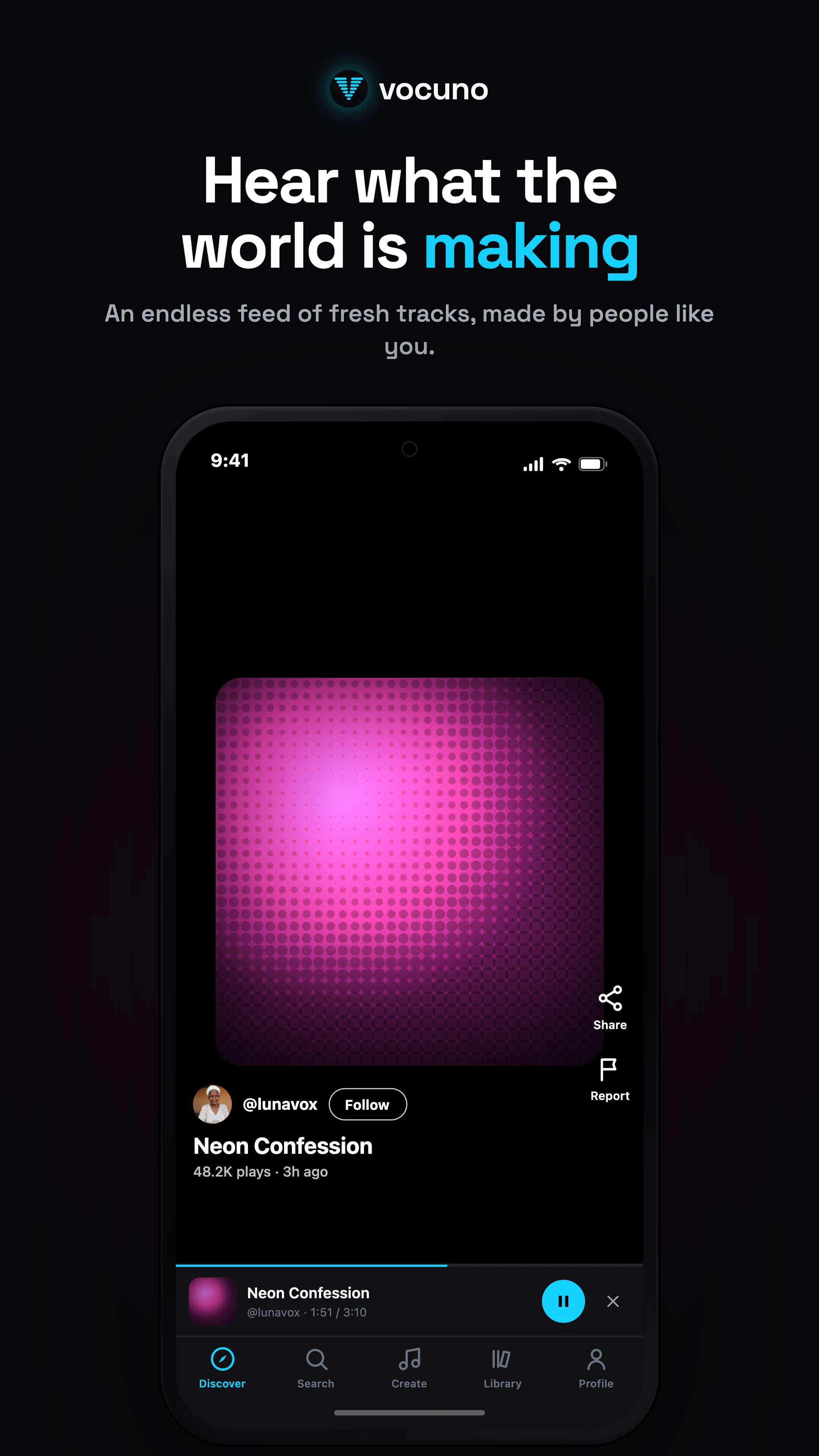 Vocuno: AI Music & Song Maker screenshot